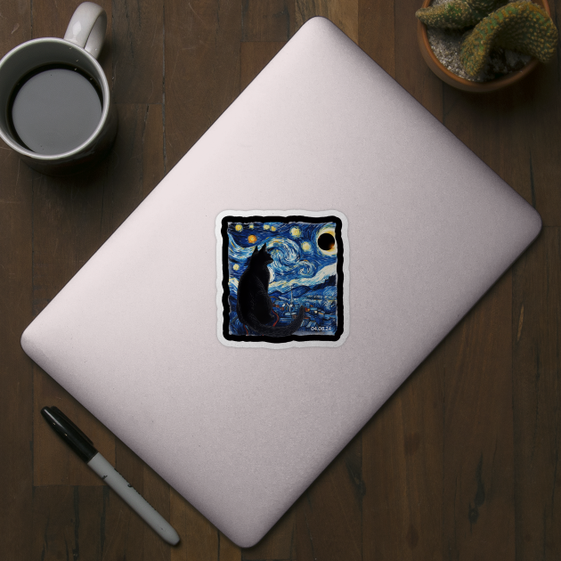 Starry Night Solar Eclipse 2024 by VisionDesigner